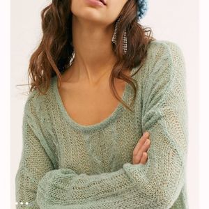 Free People Angel Soft Open Knit Sweater M